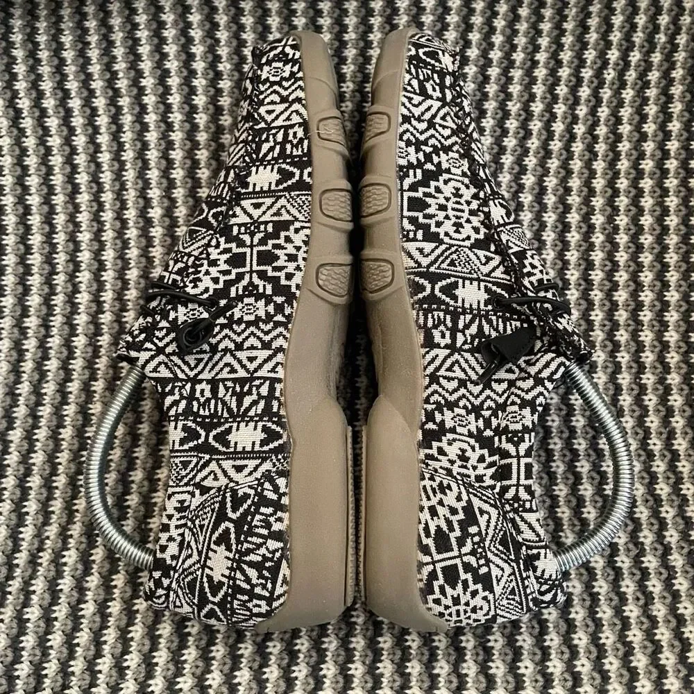 Roper Chillin black/white driving moc loafer women’s shoe size 10